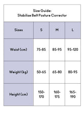 Load image into Gallery viewer, Swedish Posture - Stabilise Lumbar Back Belt - Posture Corrector, Black