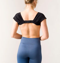 Load image into Gallery viewer, Swedish Posture - Feminine Shoulder Brace Bolero - Black