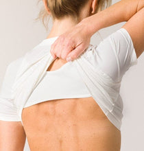 Load image into Gallery viewer, Swedish Posture - Reminder Posture T-Shirt for Women - Posture Corrector, Black or White