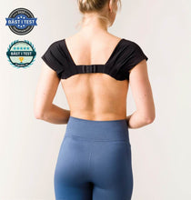 Load image into Gallery viewer, Swedish Posture - Feminine Shoulder Brace Bolero - Black