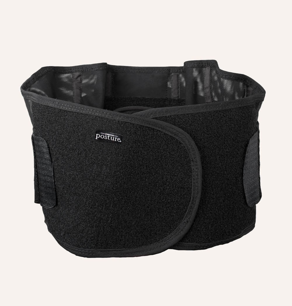 Swedish Posture - Stabilise Lumbar Back Belt - Posture Corrector, Black