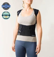 Load image into Gallery viewer, Swedish Posture - Position Posture Vest - Posture Corrector, Black
