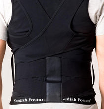 Load image into Gallery viewer, Swedish Posture Unisex Posture Position Vest Posture Corrector Black
