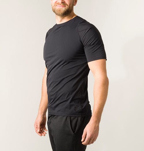 ALIGNMED Men's Posture Correcting Black Short Sleeve Tech Shirt size XXL